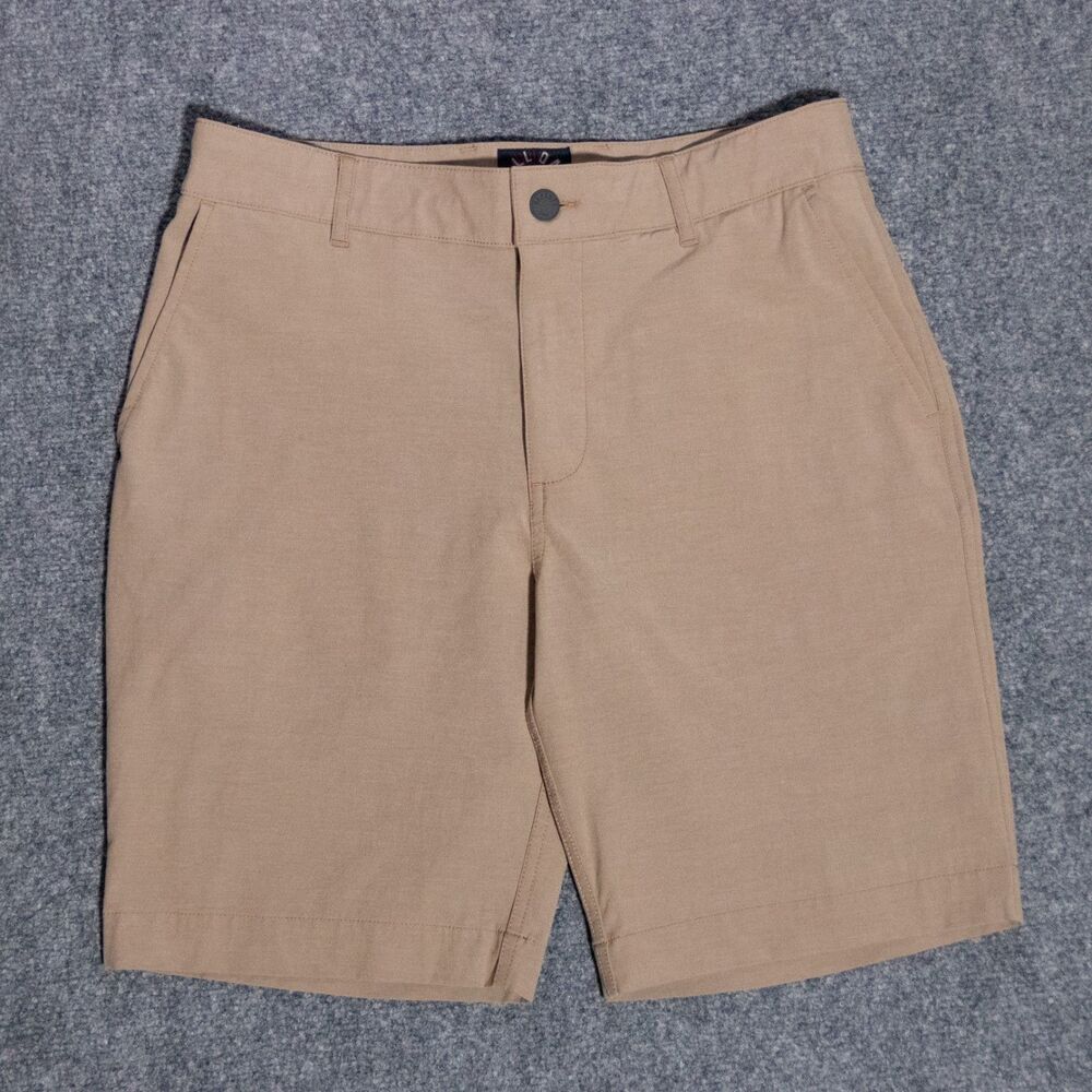 Faherty All Day Shorts Mens 30 Khaki Chino 8" Lightweight Performance Drawstring